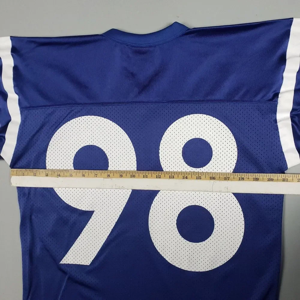 Vintage Nike Indianapolis Colts Jersey Men Size Small Blue Mathis #98 3/4 Sleeve - Picture 10 of 15